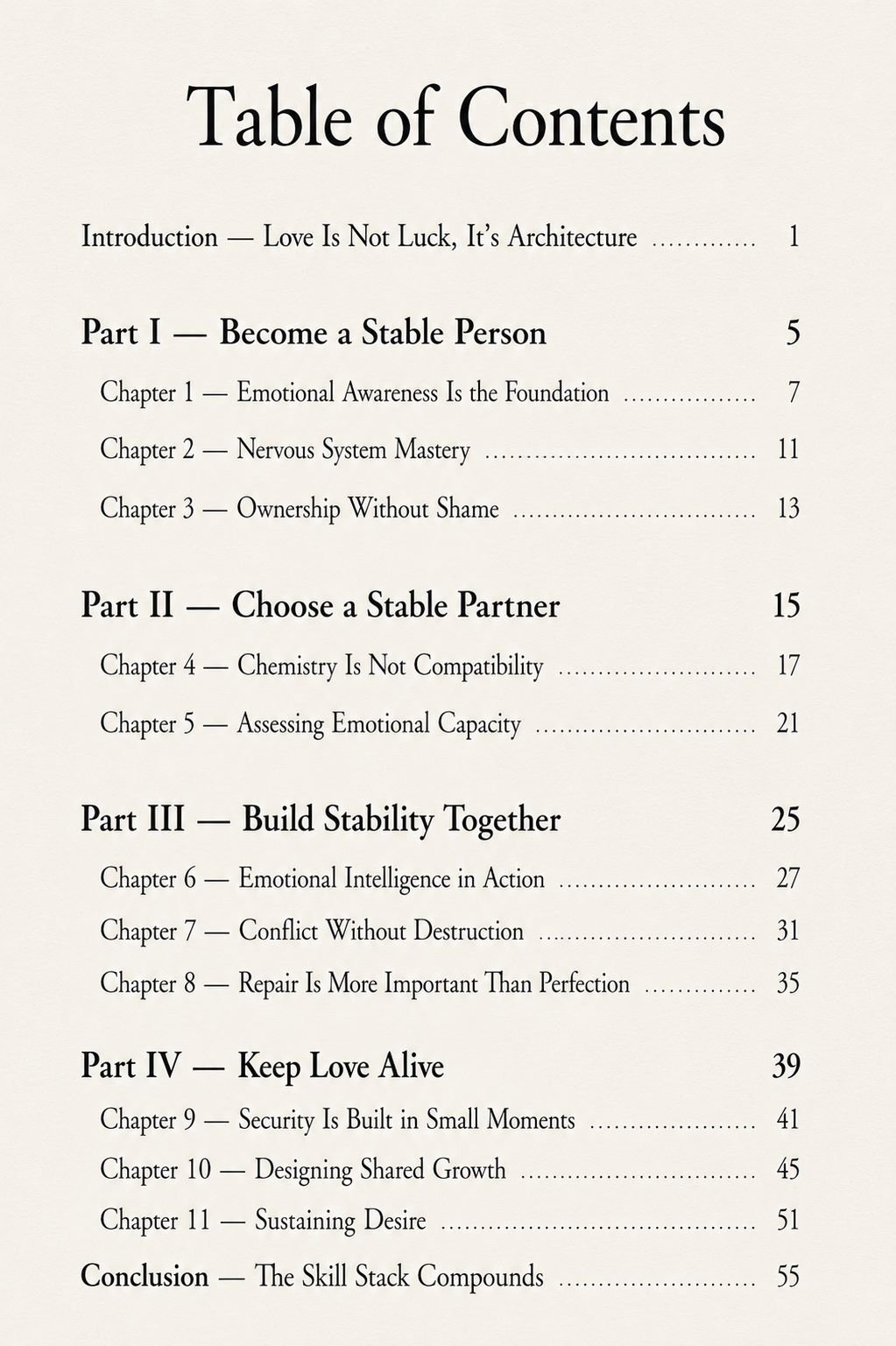 Table of Contents