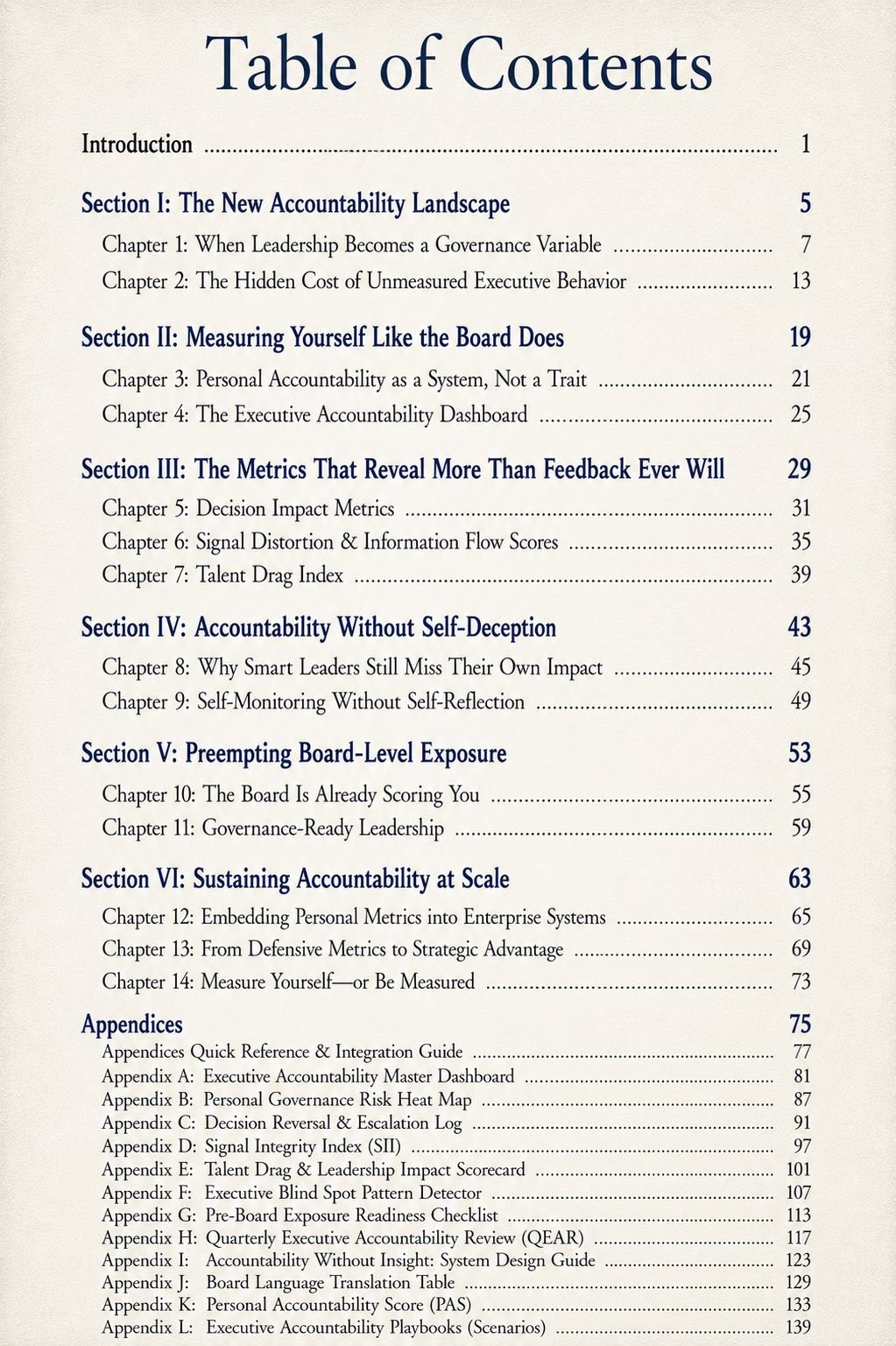 Table of Contents