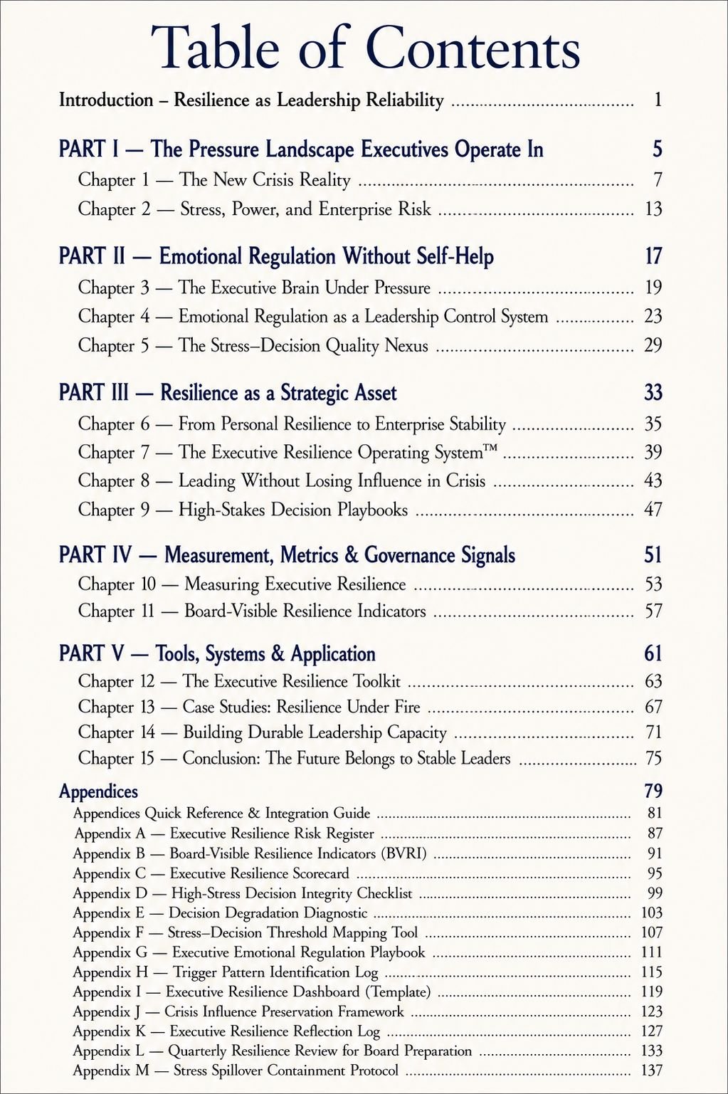 Table of Contents