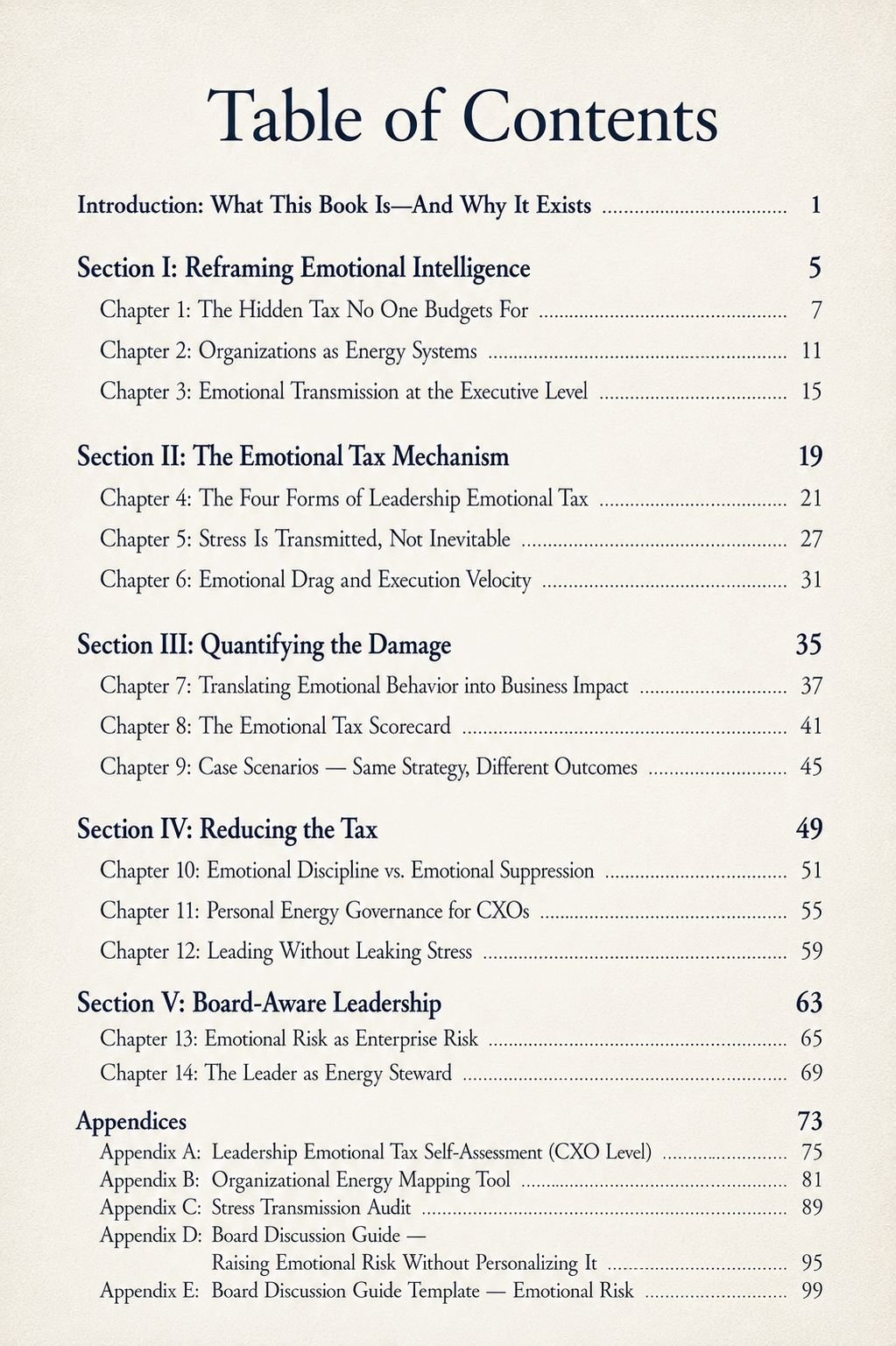 Table of Contents