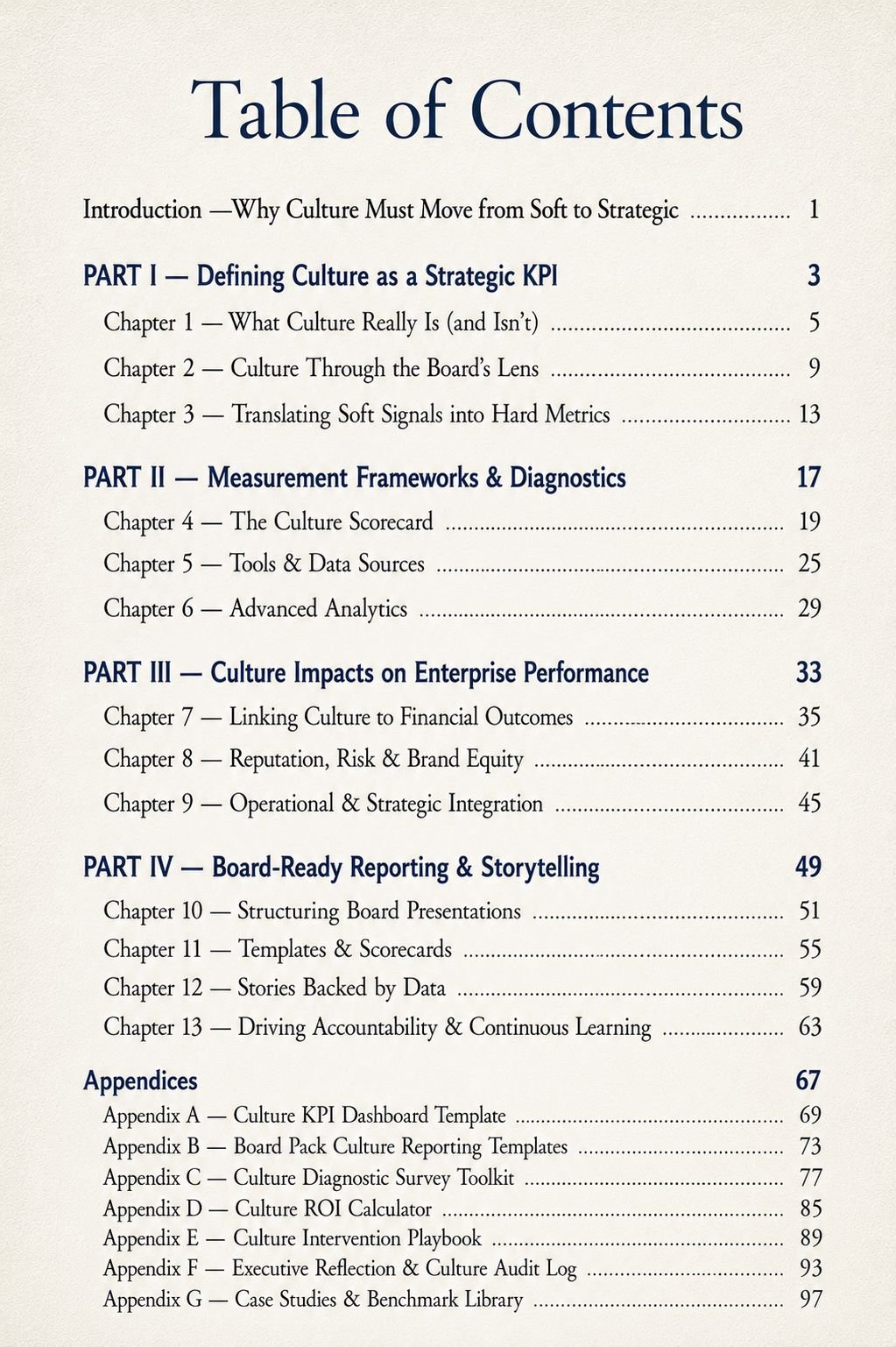 Table of Contents