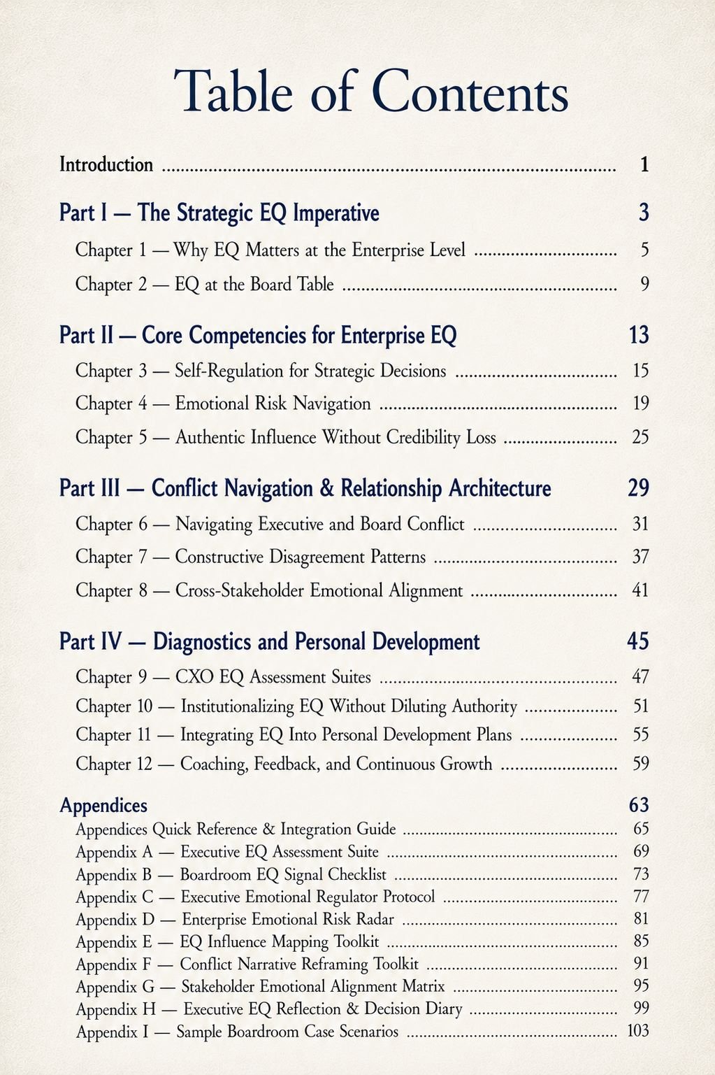 Table of Contents