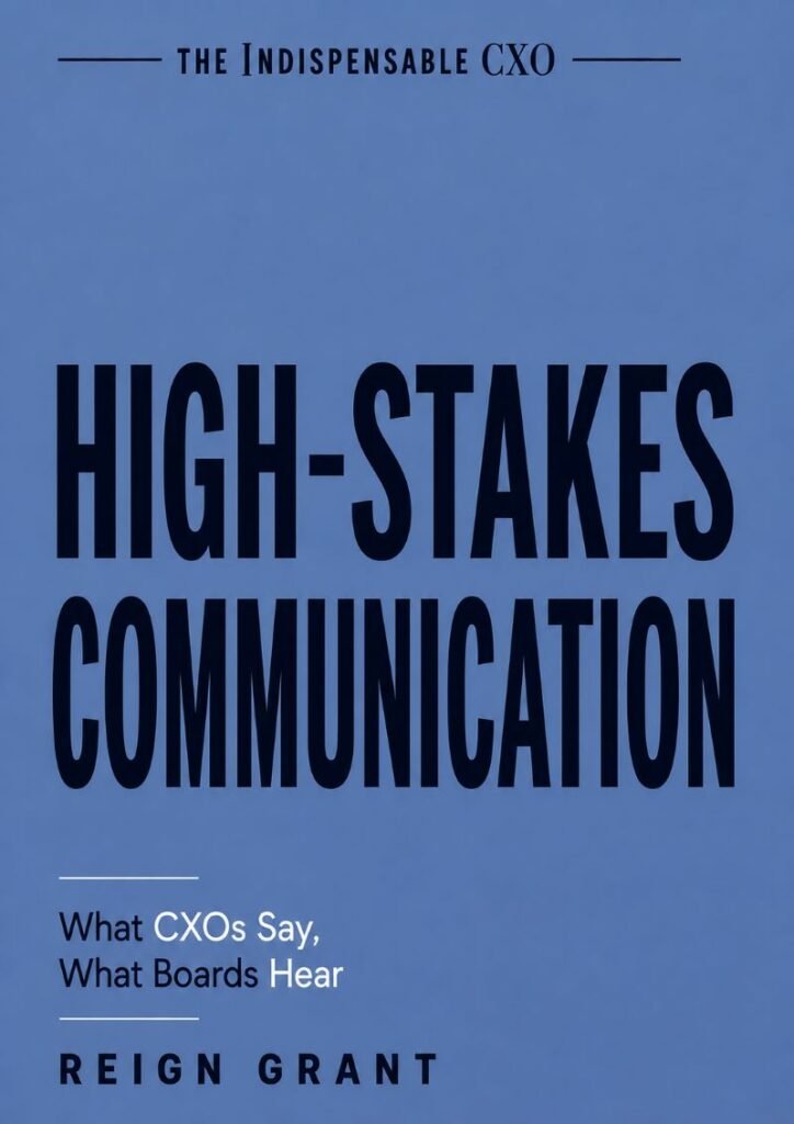 High-Stakes Communication: What CXOs Say, What Boards Hear